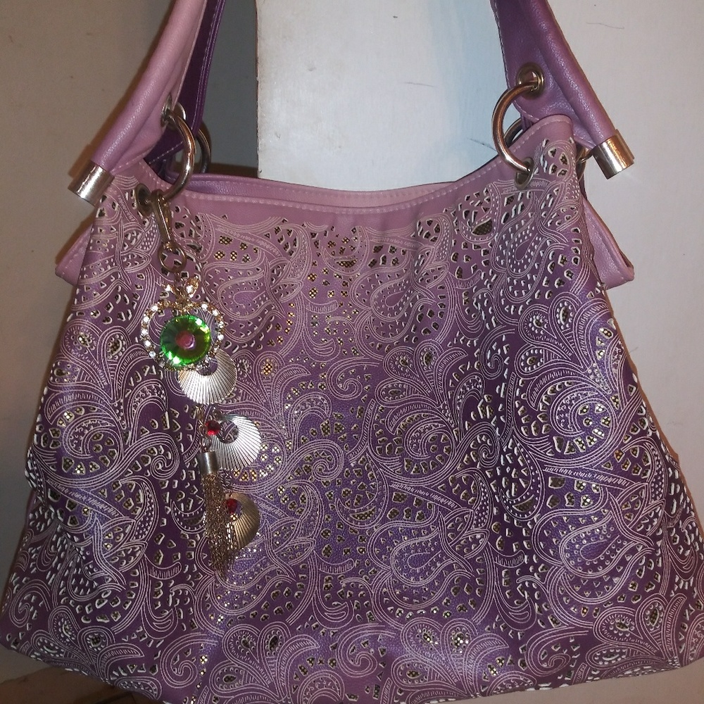 Laser Cut Apple Charm Purse